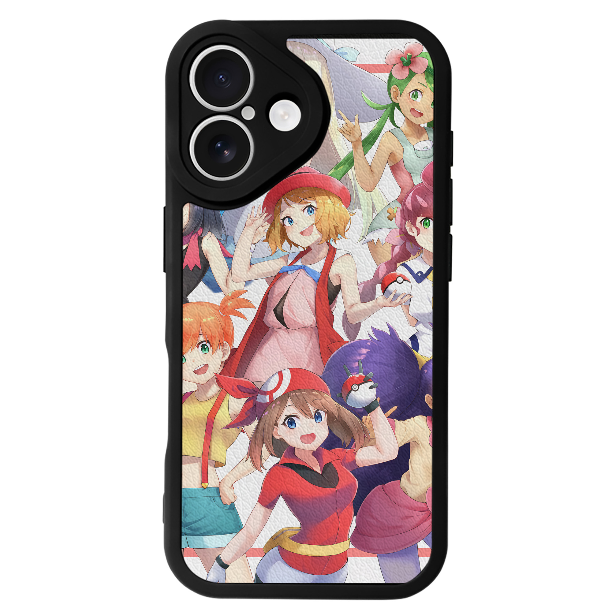 （画像用） ポケットモンスター Pokémon 【iPhone 16シリーズ対応】シリコンスマホケース（レザー調） 材質：シリコン